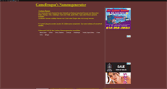 Desktop Screenshot of namensgenerator.game-dragon.de