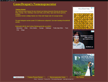 Tablet Screenshot of namensgenerator.game-dragon.de